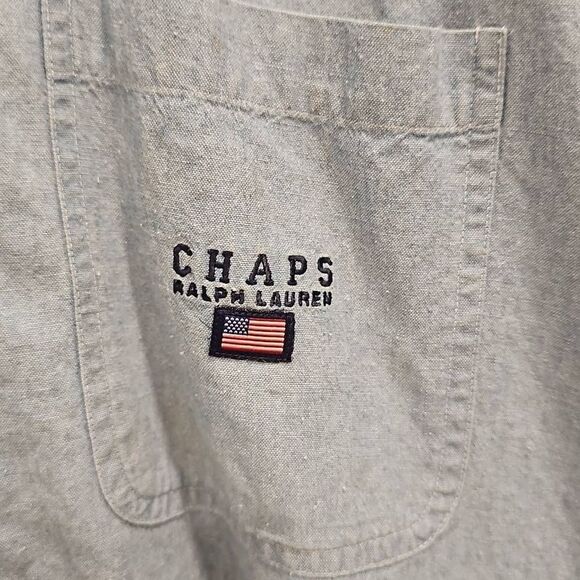 Vintage Chaps Ralph Lauren short sleeve button down. Size XL - Picture 4 of 4